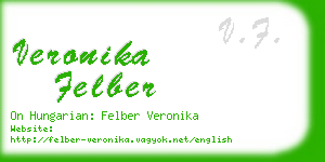 veronika felber business card